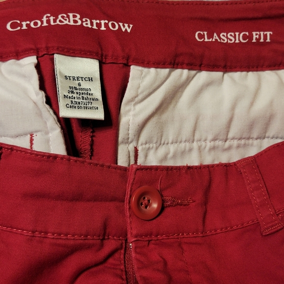 Red Capris Size 6 - Excellent Condition - Picture 3 of 3